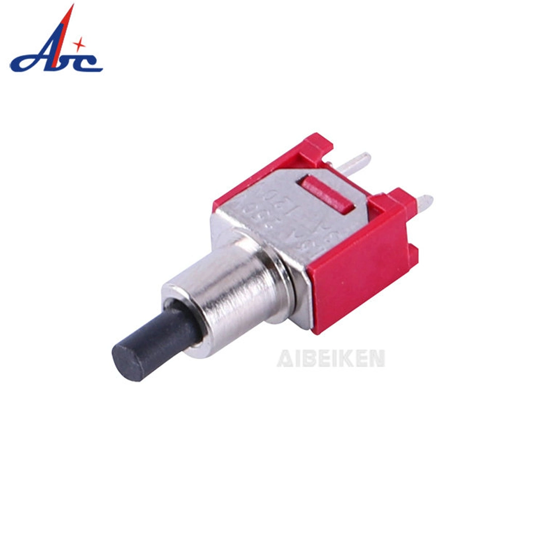 on- (ON) 2pin Sauto Reset Spst Micro Red Electronic Spring Return Momentary Mini Toggle Switch