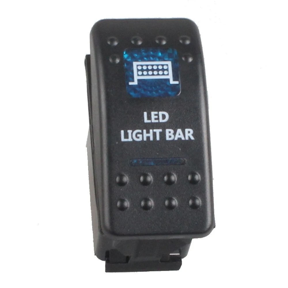 Car Blue LED Bar Light Toggle Switch for Boat