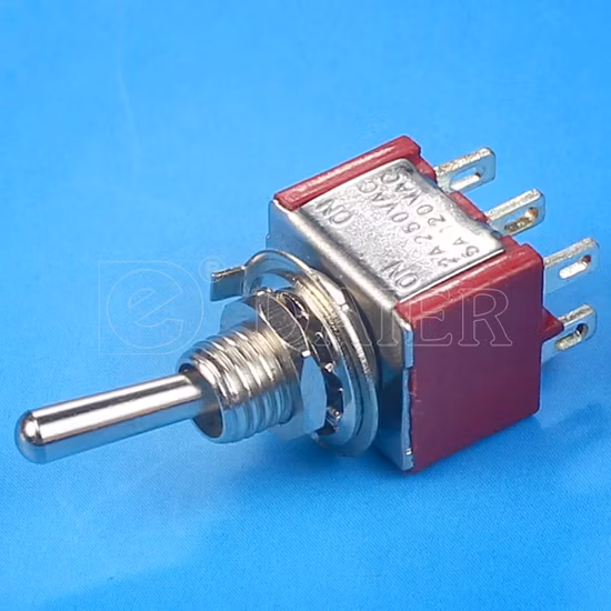 Mts-202 Mini Double Pole 6 Pin on-on Toggle Switch