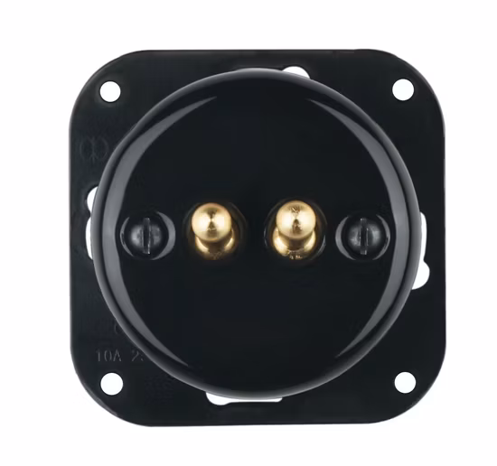 China Factory Flush Mounted Electrical Switch 2 Gang 2 Way Toggle Switch EU Standard 250V 10A