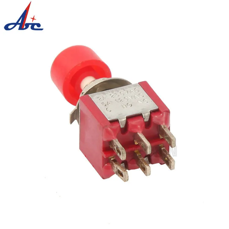 Factory Direct AC 250V Small 3pin Latching on-on Waterproof Push Button Mini Toggle Switch 6mm