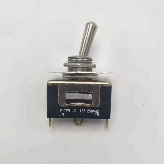 E-Ten1121 15A 250VAC on-on 2p 2 Pin Terminals Medium Toggle Switch
