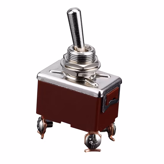 15A 250VAC Sing-Pole Two-Position Screw Terminal Mini Toggle Switch